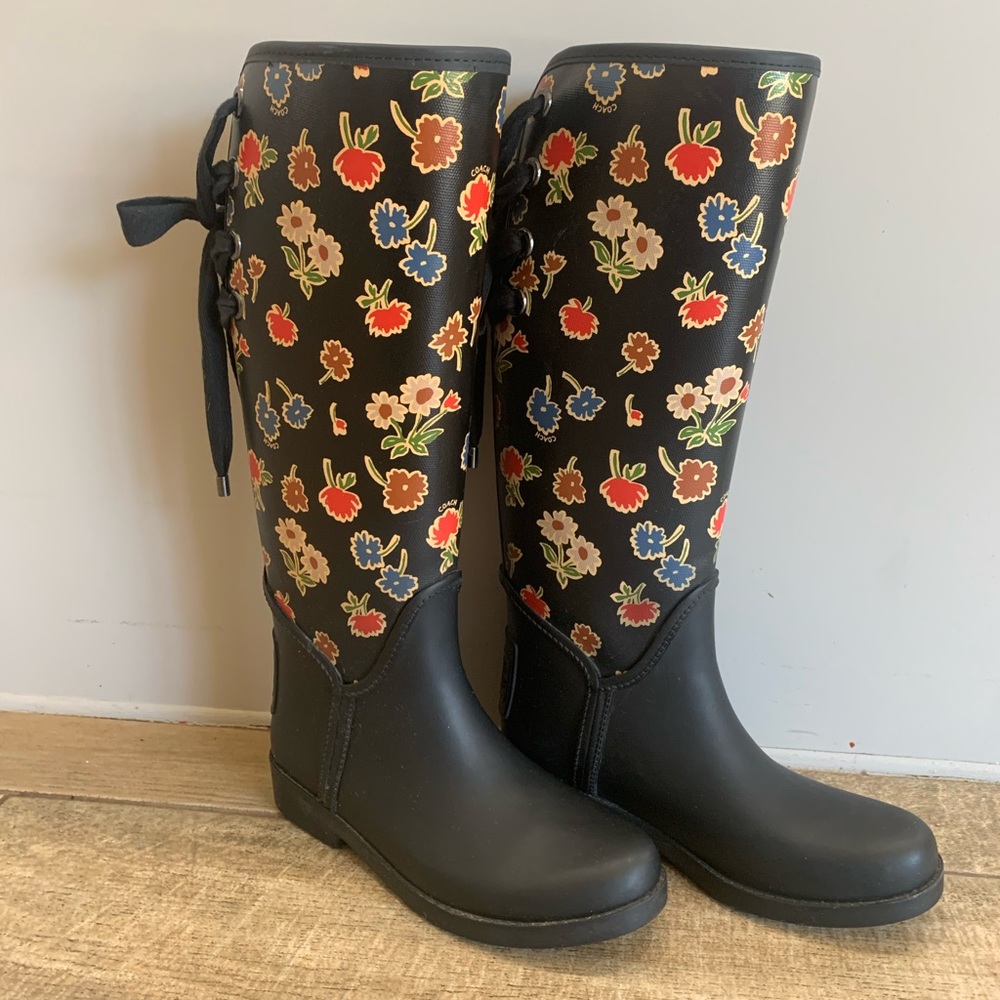 Coach rain boots